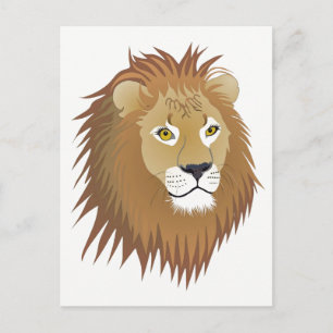 lion postcard