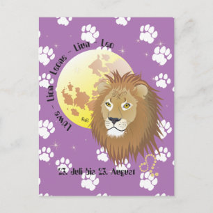 lion postcard