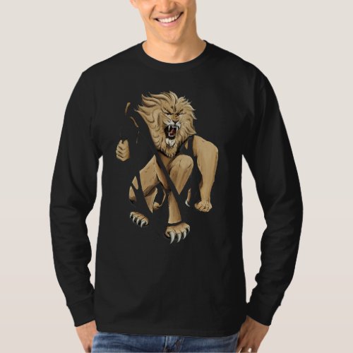 Lion Predator Cat Large Cat T_Shirt