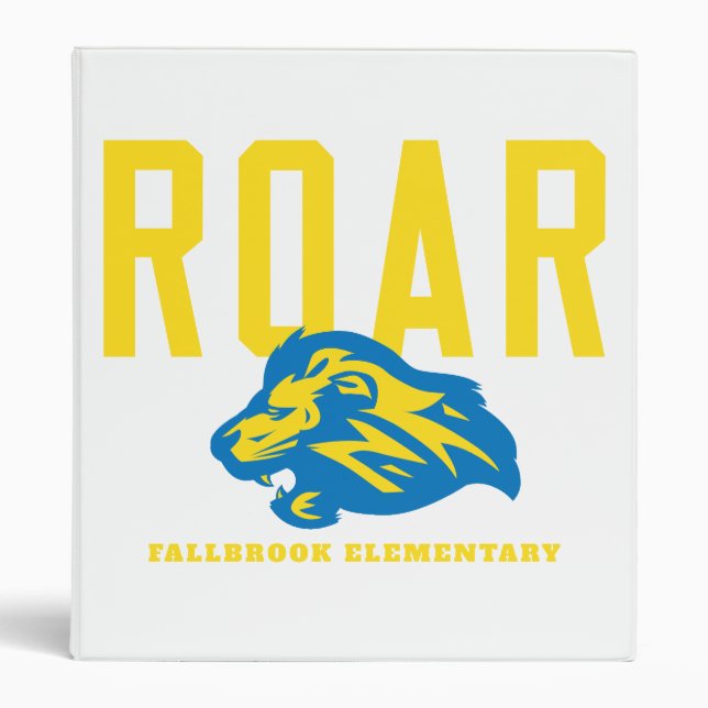 Lion Pride 3 Ring Binder (Front)