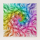 Lion Pride Mandala Rainbow Swirl Jigsaw Puzzle at Zazzle