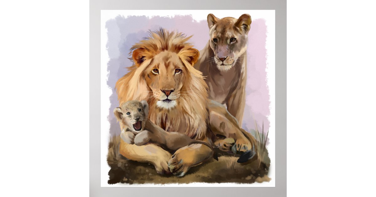 Lion pride poster | Zazzle