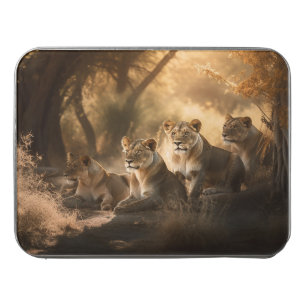 Lion Pride Resting in the Shade Acrylic Jigsaw Puzzle
