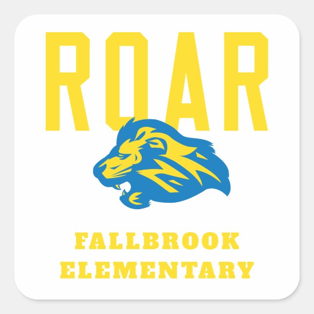 Lion Pride Square Sticker (Front)