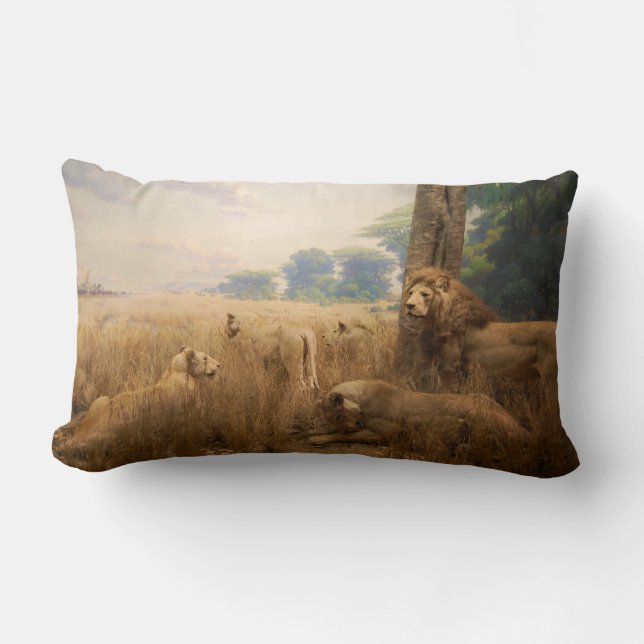 Lion Pride Throw Pillow (Front)