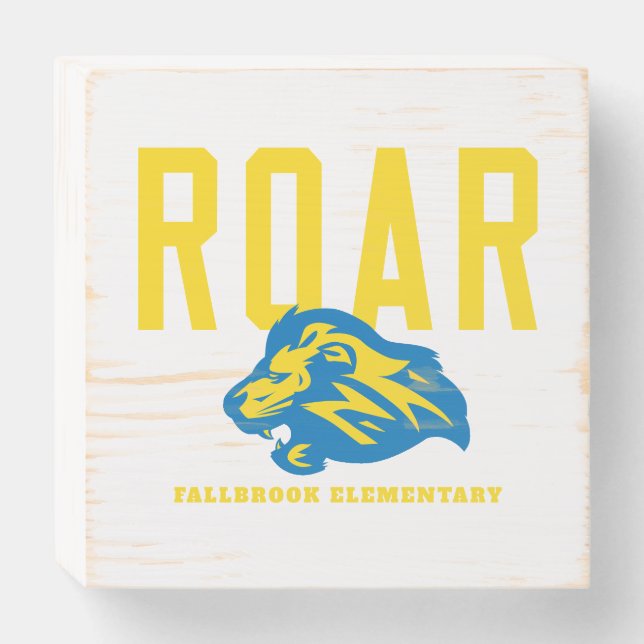 Lion Pride Wooden Box Sign (Front Horizontal)