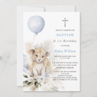 Lion Prince First Birthday and Baptism