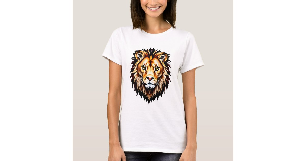 Leopard Tiger Cheetah T Gift Womens Back Print T-shirt