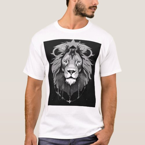 Lion print T_shirt 