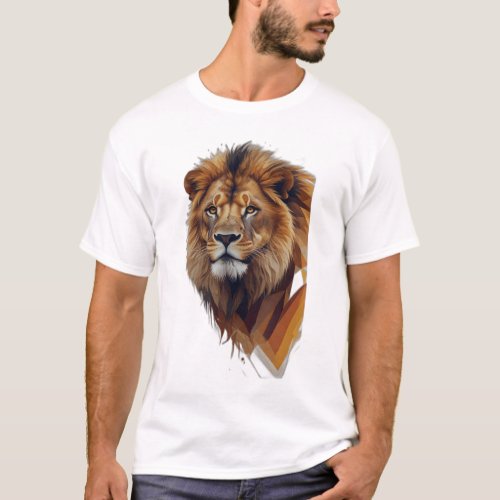 Lion Printed T_Shirt for the Bold and Fearless