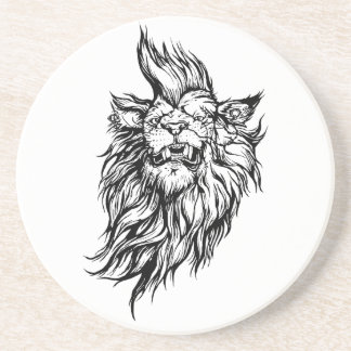 Lion-punk Drink Coaster