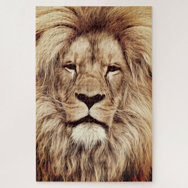 Lion Puzzle Gift (Vertical)
