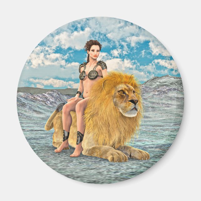 Lion Queen Fantas Magnet (Front)