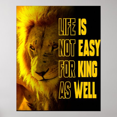 Lion Quote  Poster
