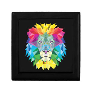 Lion Rainbow Keepsake Box