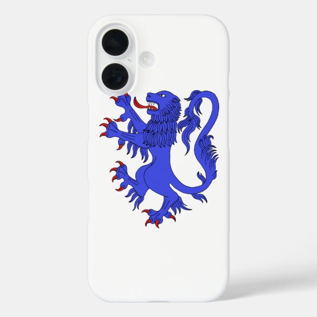 Lion Rampant Azure Case-Mate iPhone Case (Back)
