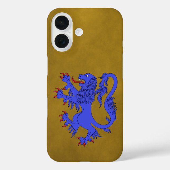 Lion Rampant Azure Case-Mate iPhone Case (Back)