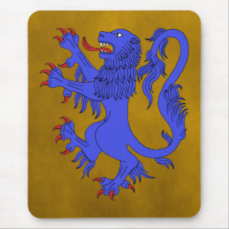 Lion Rampant Azure Mouse Pad
