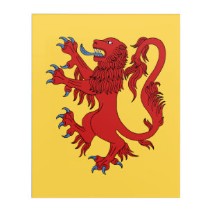 Lion Rampant Gules Acrylic Print