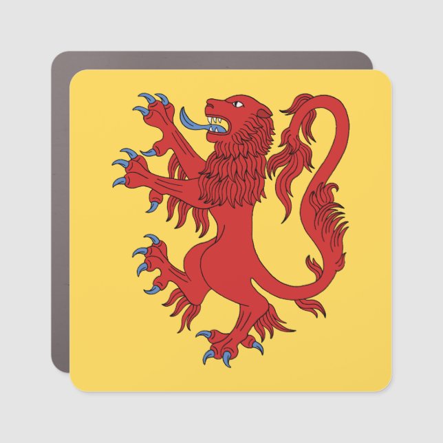 Lion Rampant Gules Car Magnet (Front)