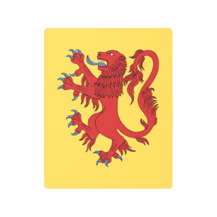 Lion Rampant Gules Metal Print