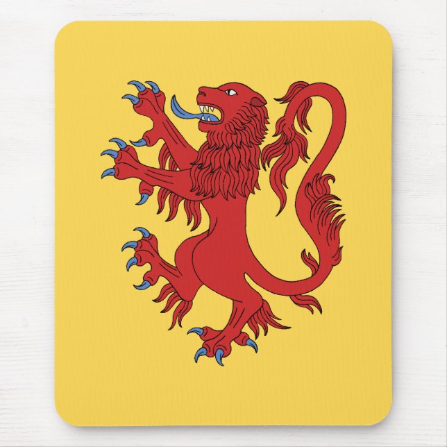 Lion Rampant Gules Mouse Pad (Front)