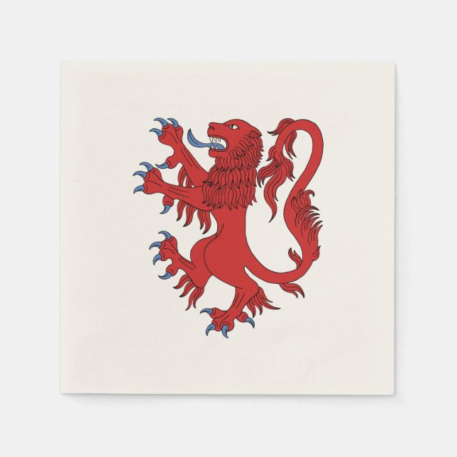 Lion Rampant Gules Napkins (Front)