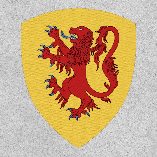 Lion Rampant Gules Patch (Front)