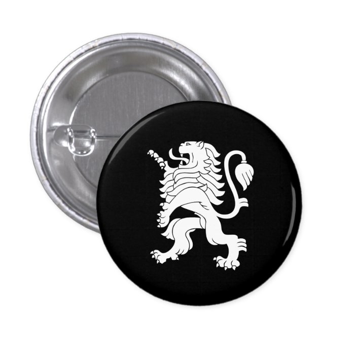 Lion Rampant Heraldry Button