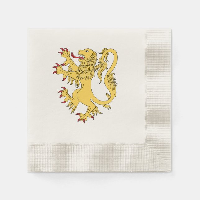 Lion Rampant Napkins (Front)