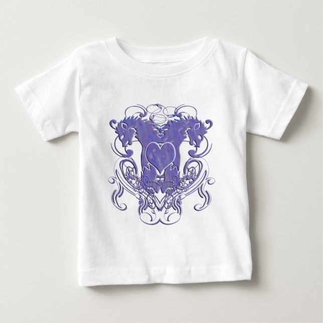 Lion Rampant Renaissance Wedding Baby T-Shirt (Front)