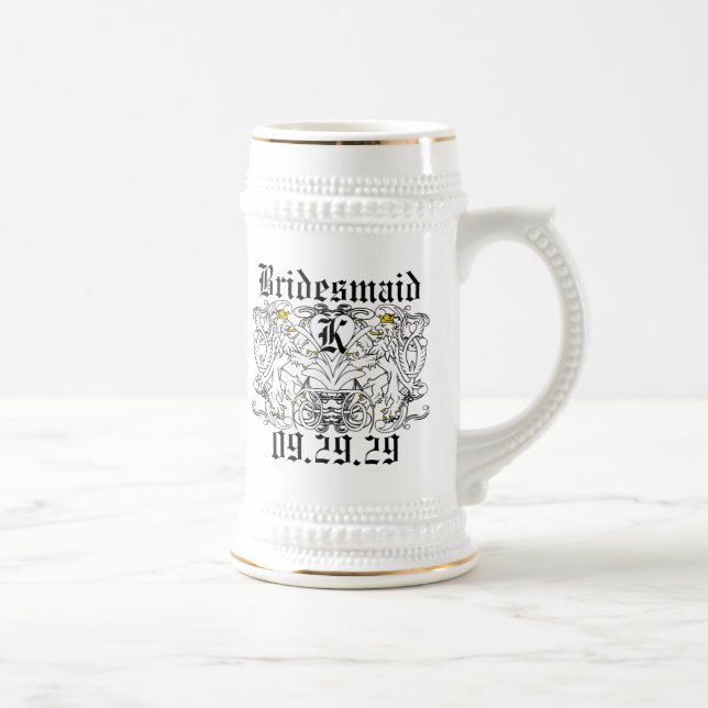 Lion Rampant Renaissance Wedding Beer Stein (Right)