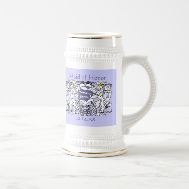 Lion Rampant Renaissance Wedding Beer Stein (Right)