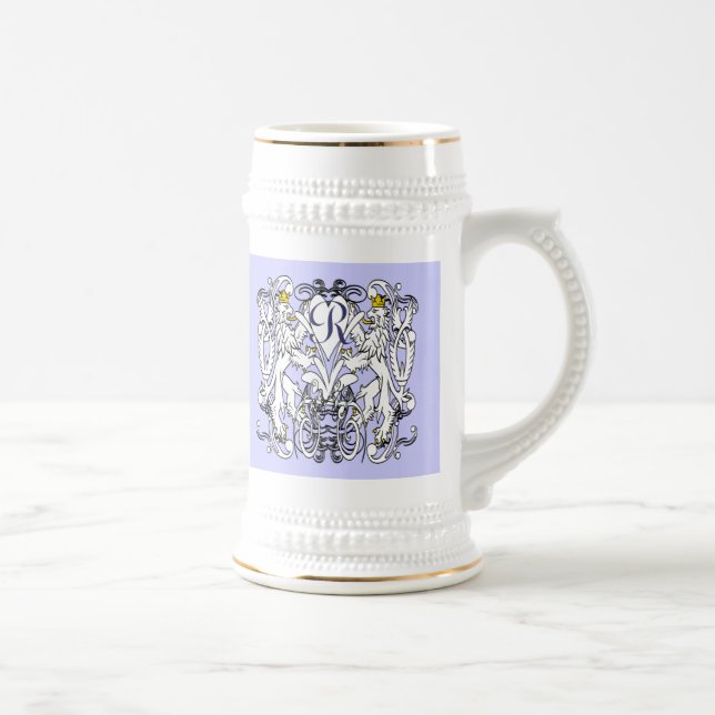Lion Rampant Renaissance Wedding Beer Stein (Right)