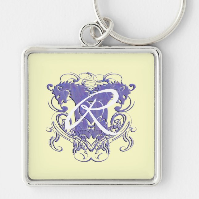 Lion Rampant Renaissance Wedding Keychain (Front)