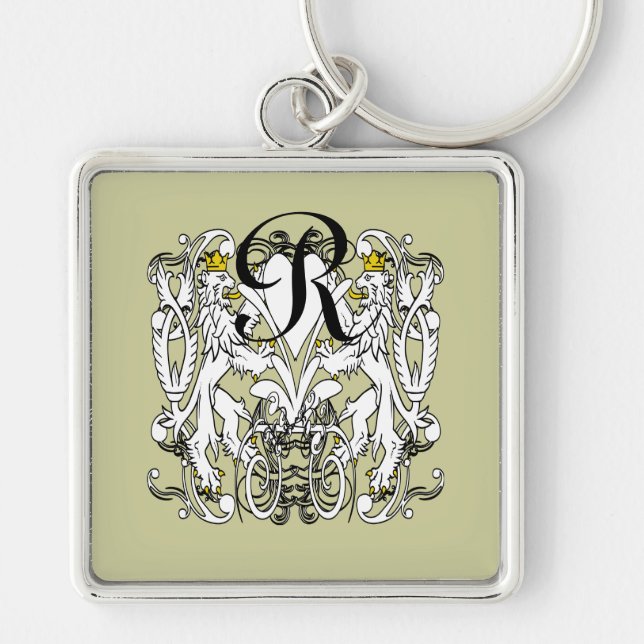 Lion Rampant Renaissance Wedding Keychain (Front)