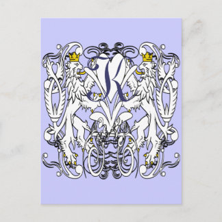 Lion Rampant Renaissance Wedding Postcard
