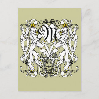 Lion Rampant Renaissance Wedding Postcard