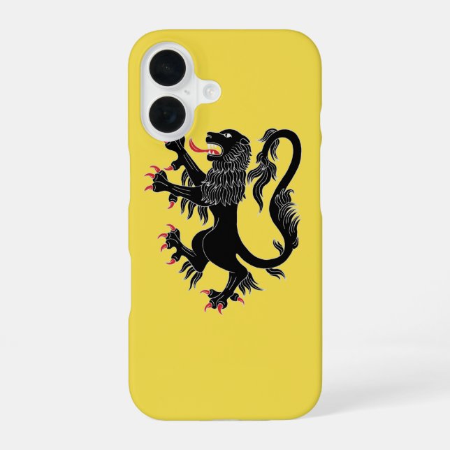 Lion Rampant Sable Iphone Case (Back)