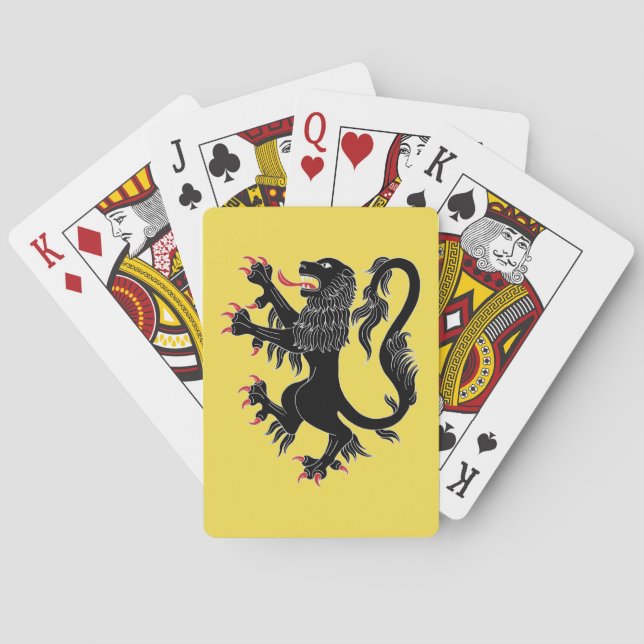Lion Rampant Sable Poker Cards (Back)