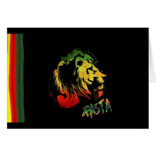 lion rasta cards (Front Horizontal)