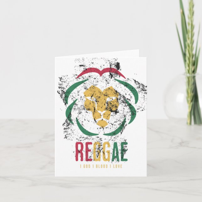  Lion Reggae - Colorful Card (Front)