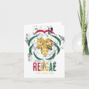 Lion Reggae - Colorful Card