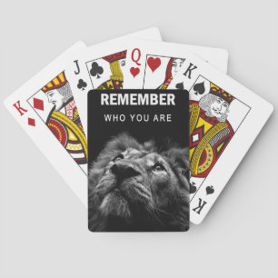 Lion Remember Who You Are Poker Cards