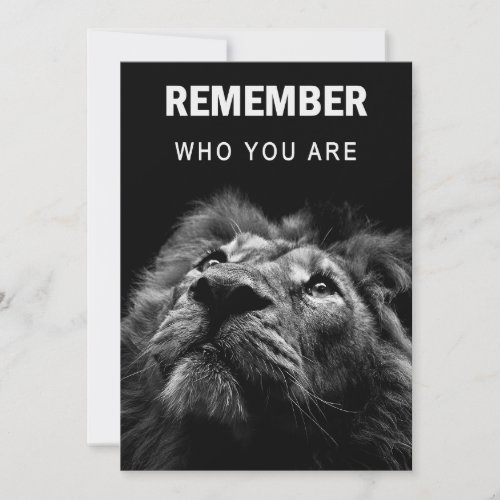 Lion Remember Who You Are Save The Date