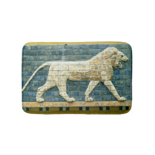 Lion representing Ishtar Bathroom Mat
