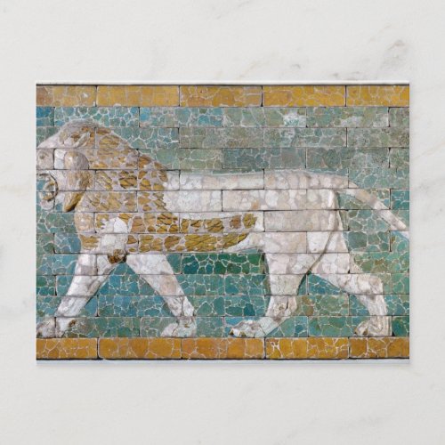 Lion representing Ishtar Postcard