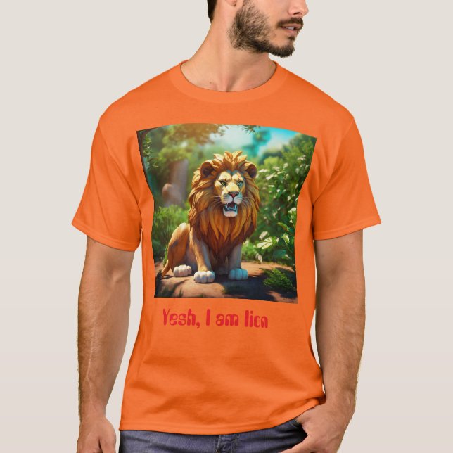 Lion : Roar of Agony T-Shirt Design (Front)