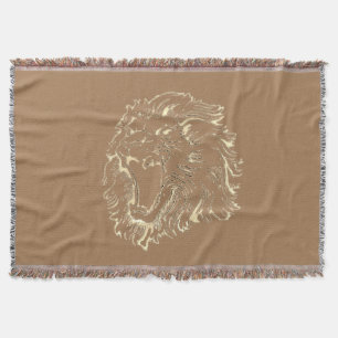 Lion Roar throw blanket
