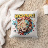 Lion Roar Throw Pillow (Blanket)